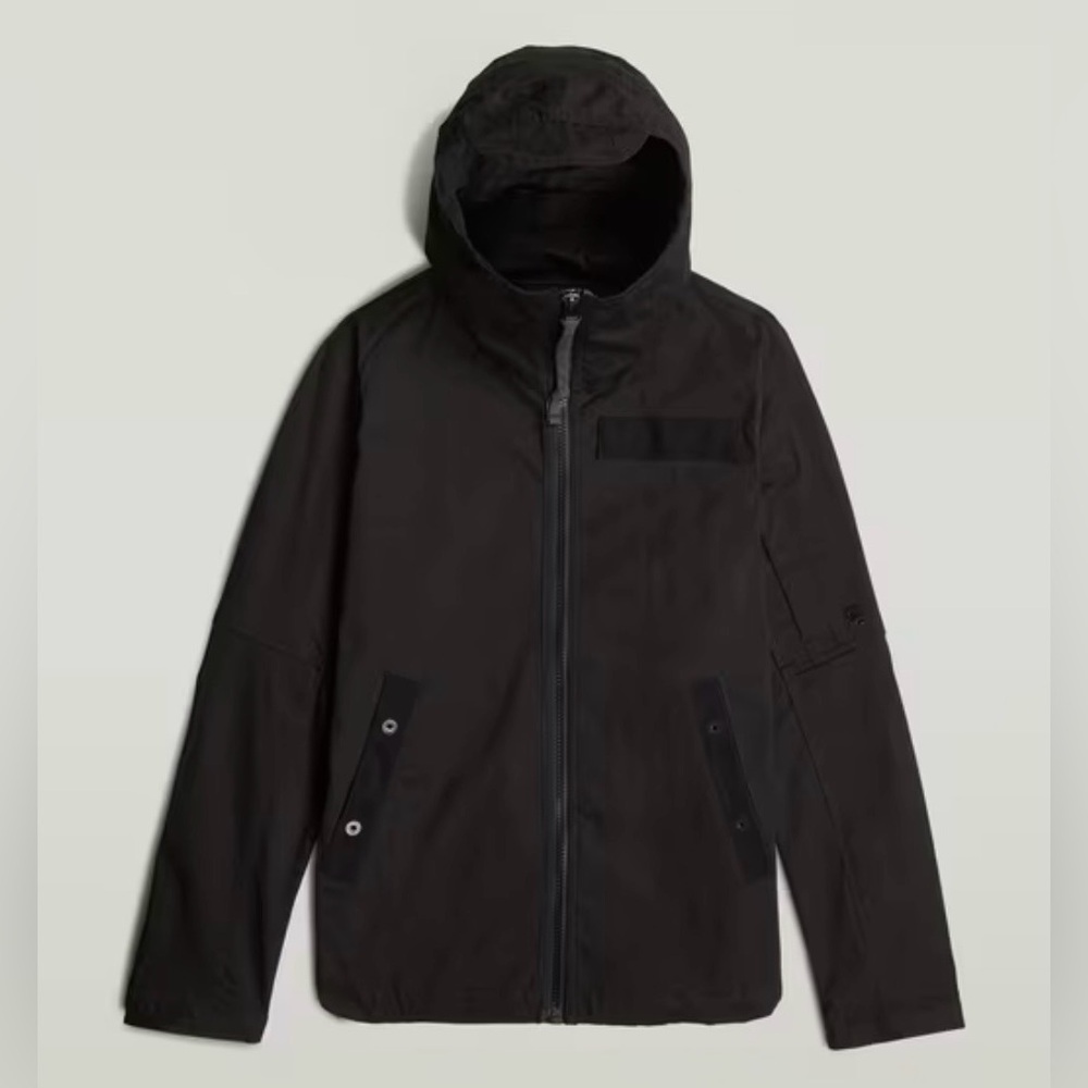 G-Star RAW Men’s Batt Hooded Overshirt / Twill Cotton Jacket size Large
